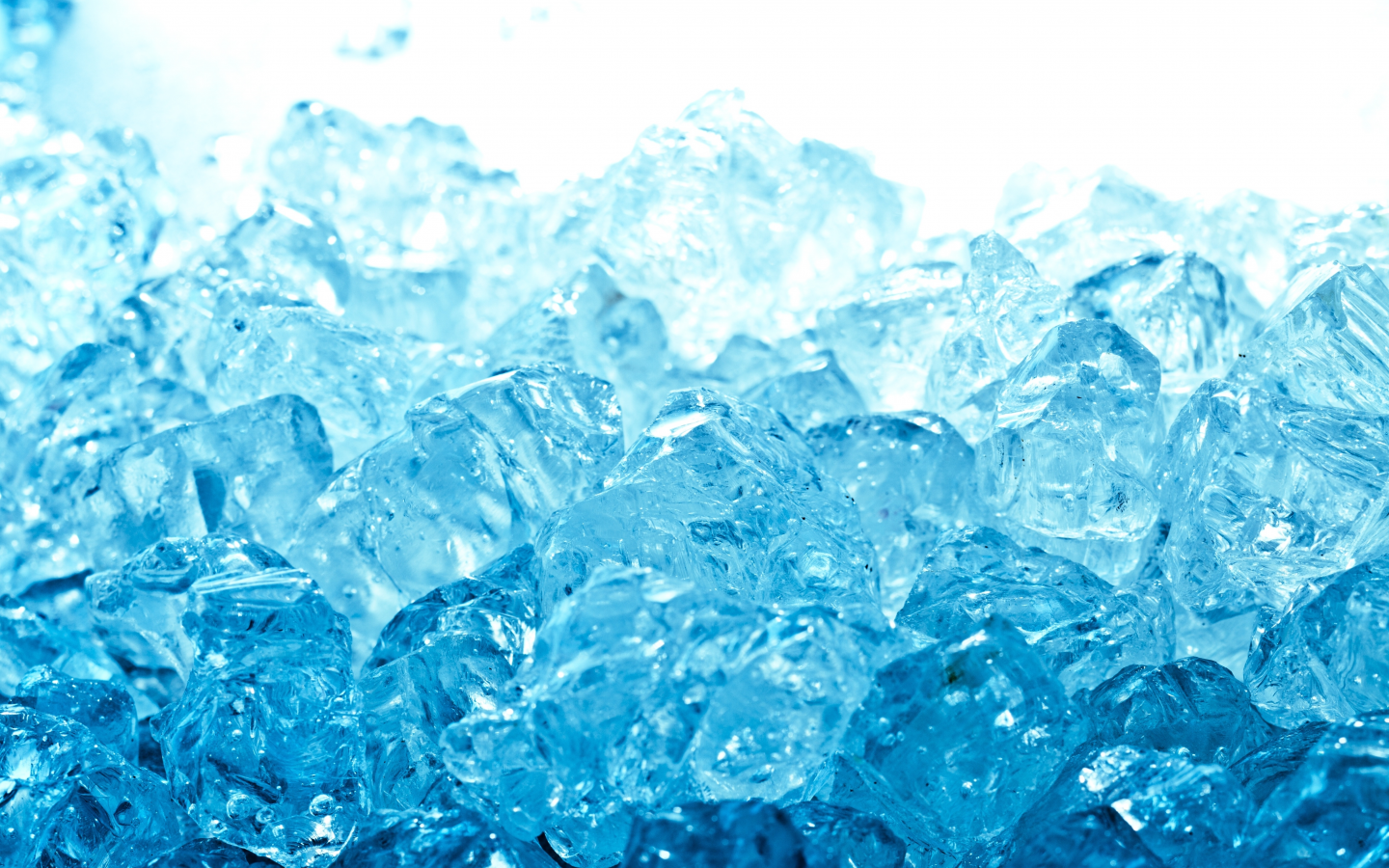 кубики, лед, голубой, синий, вода, макро