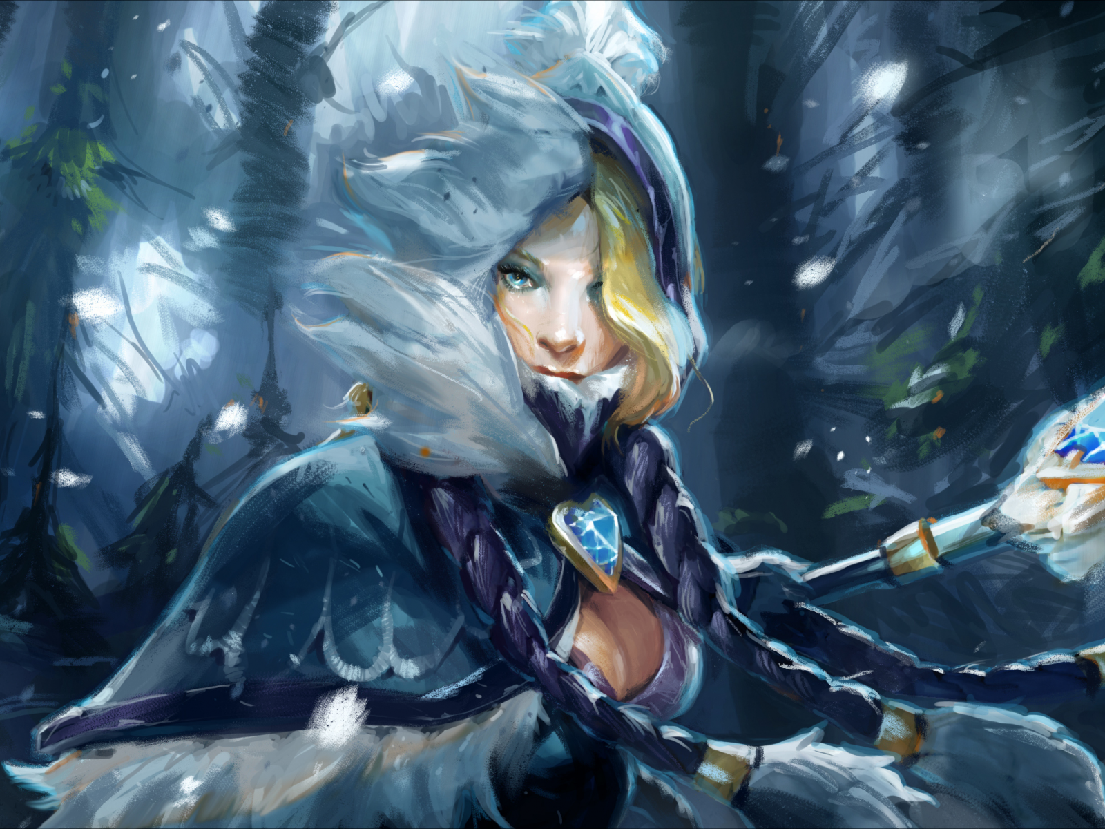 snowdrop set, rylai crestfall, кристалка, crystal maiden, рулайка, цм