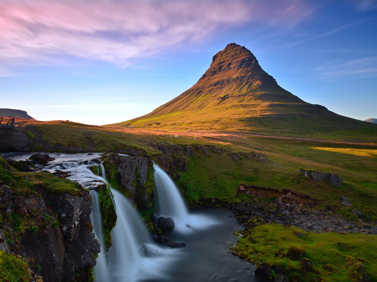 kirkjufellsfoss, исландия, iceland, гора, водопад