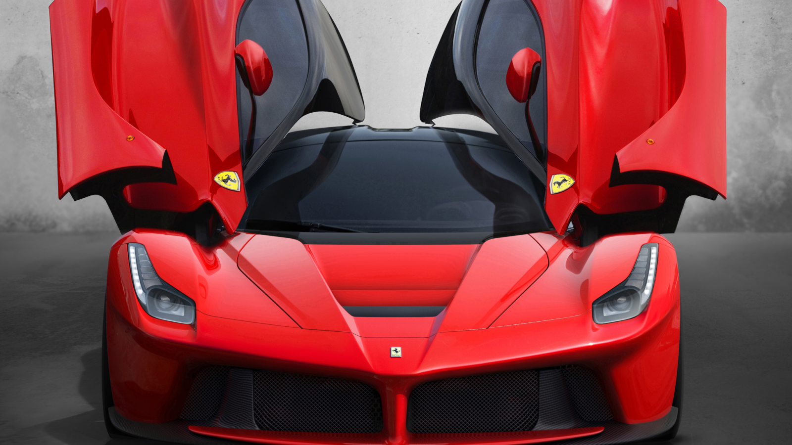 вид спереди, laferrari, ferrari, 2013, передок, открытые двери