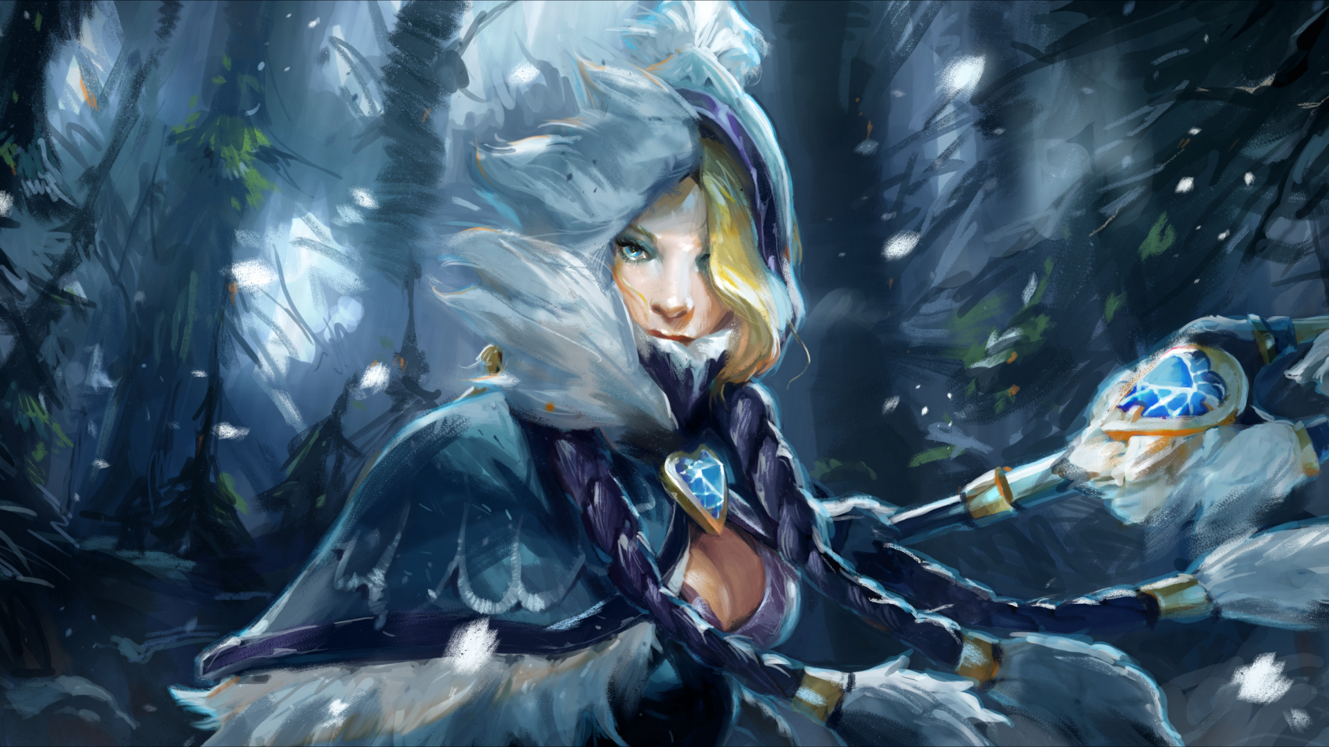 snowdrop set, rylai crestfall, кристалка, crystal maiden, рулайка, цм