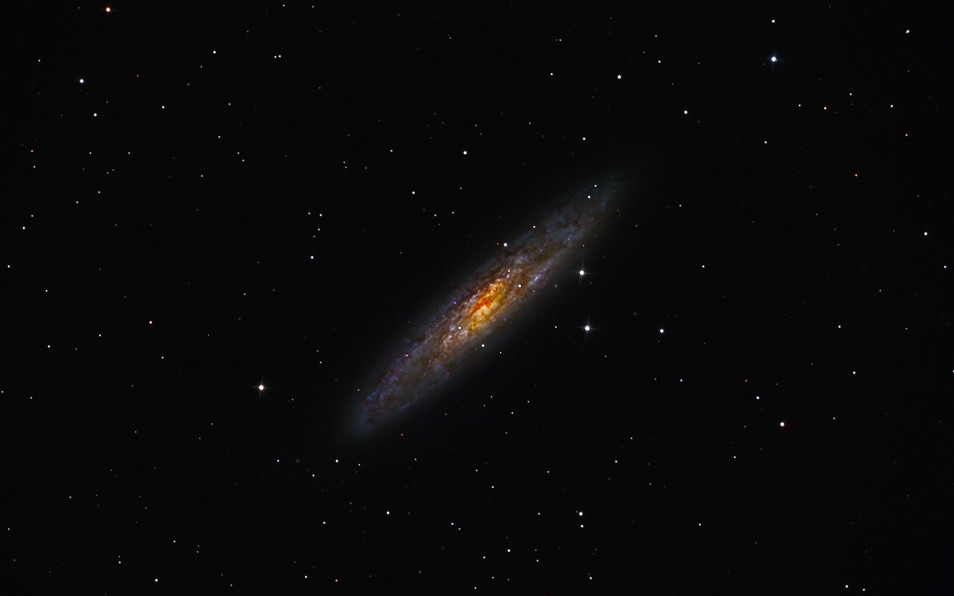 космос, галактика, sculptor galaxy, звезды, ngc 253