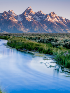 lake, wyoming, mountains, grand teton national park, usa, национальный парк