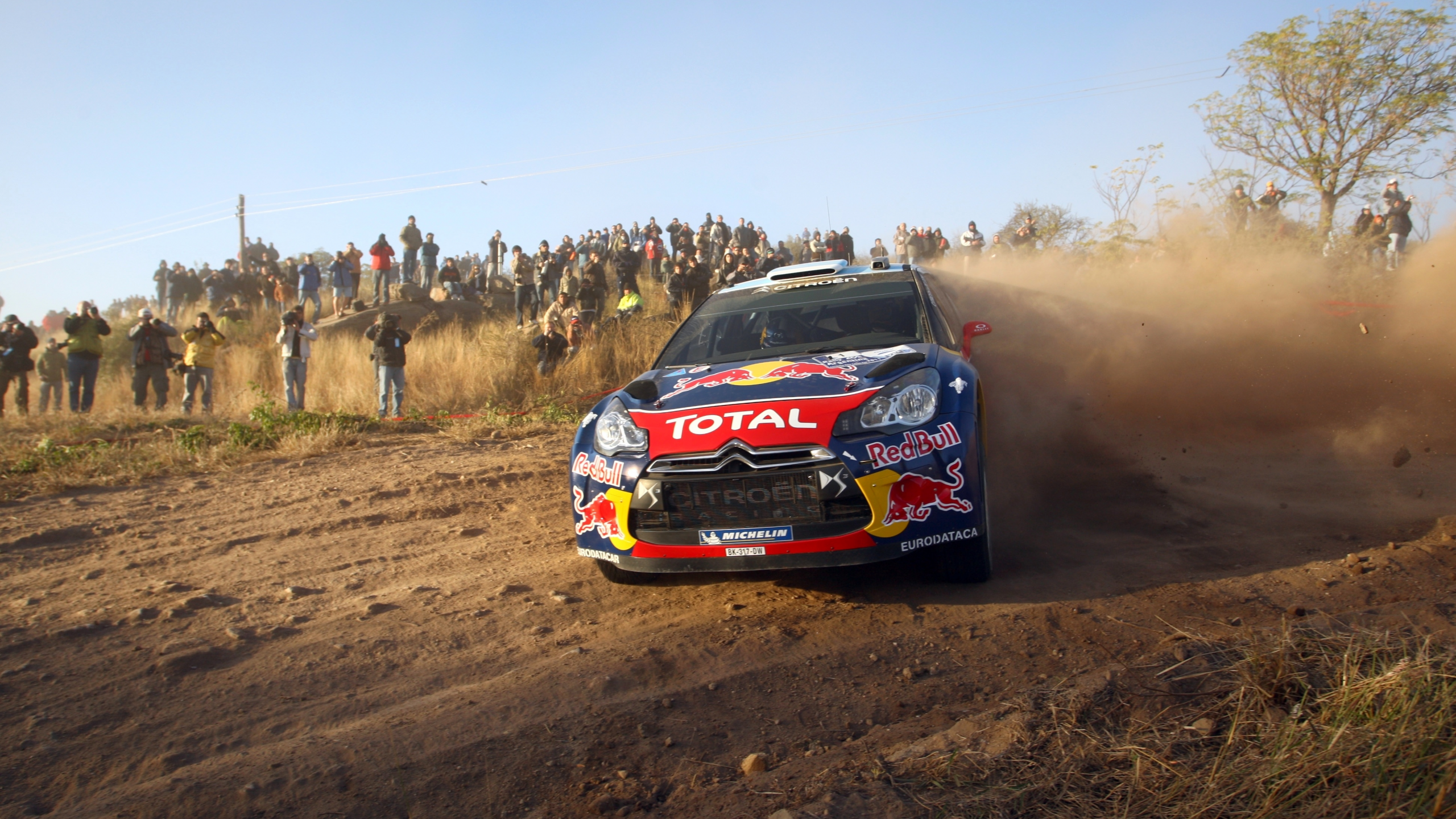 фаны, citroen, wrc, ds3, люди, занос, спорт, daniel elena, rally, sebastien loeb