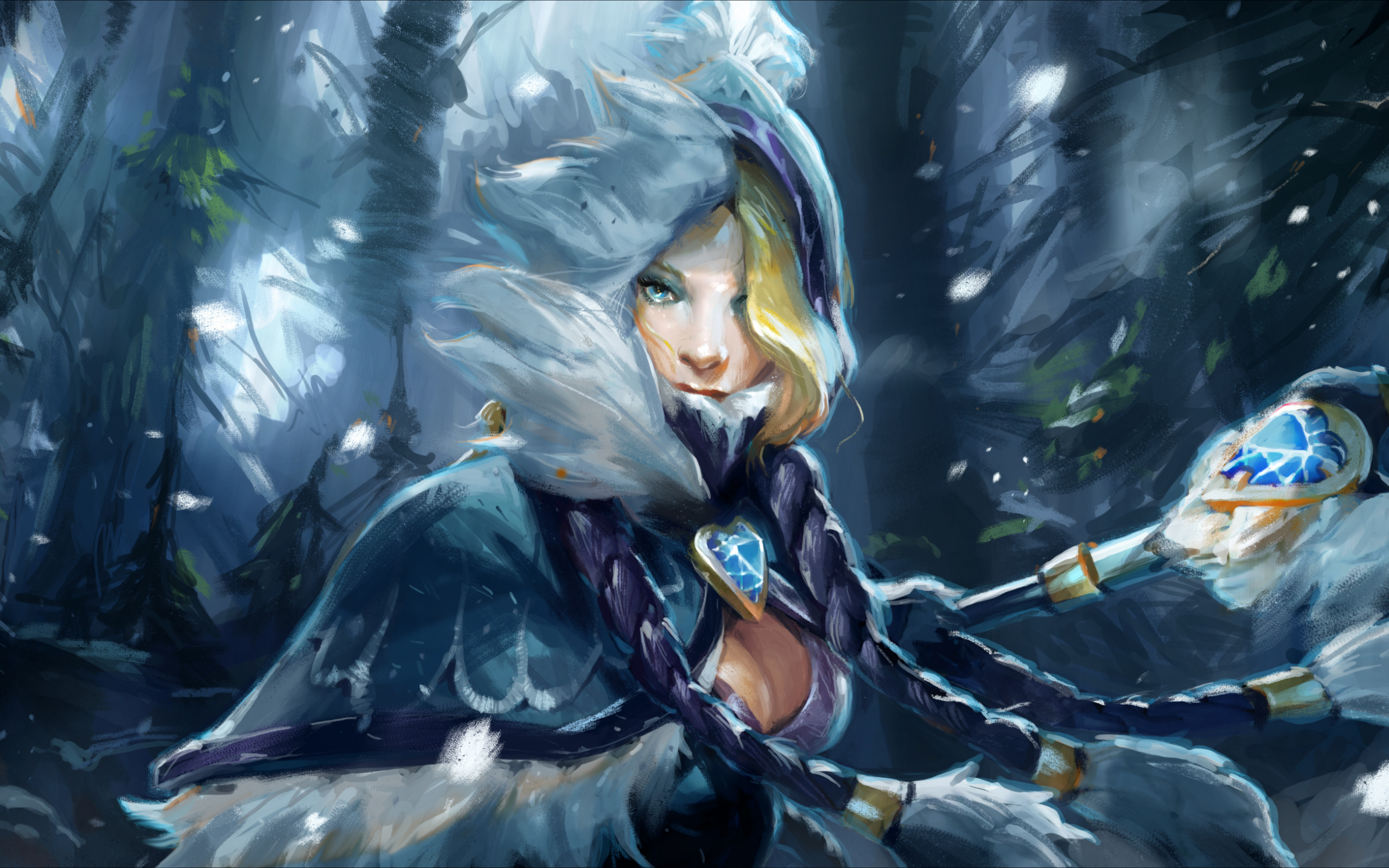 snowdrop set, rylai crestfall, кристалка, crystal maiden, рулайка, цм