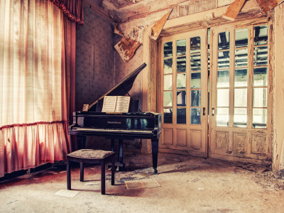 комната, музыка, пианино