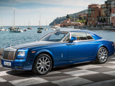 phantom, rolls-royce, coupe, синий, купе, фантом, роллс-ройс