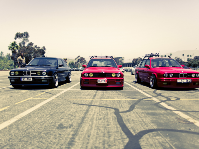 бмв, bmw, e34, m5, м5, улица, street, red, 325i, 3 серия, black, трио, e30