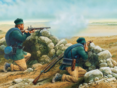 солдаты, крымская война, арт, 1853-1856г., снайперы, 19-век.