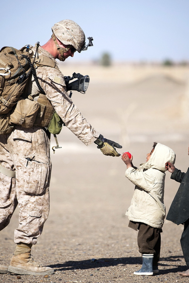 афганистан, дети, солдат