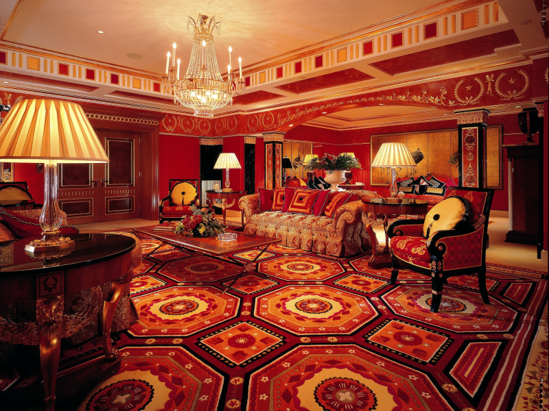 отель, люстра, hotel, диваны, гостиная, кресла, burg al arab