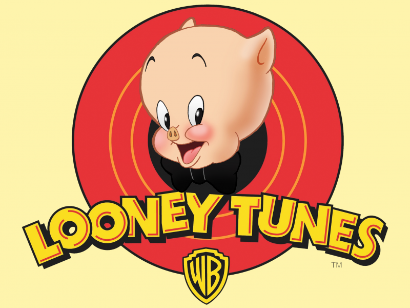looney tunes, porky pig, мультфильм, свинья