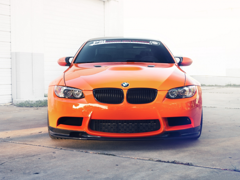 bmw, бмв, e92, m3, передок, orange, тонированый, оранжевый