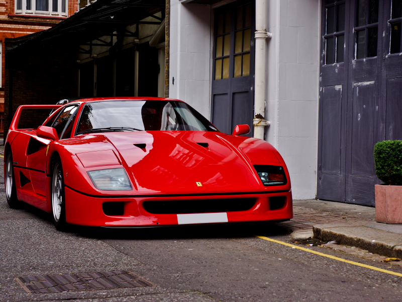 ferrari, red, феррари, ф40, f40