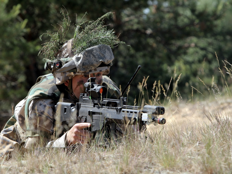 солдат, оружие, latvian army