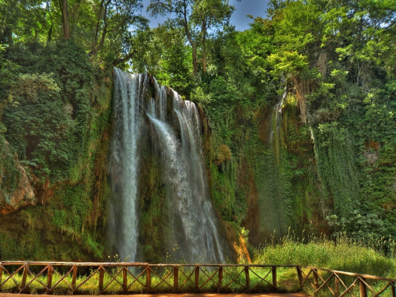 spain, парк, скала, водопад, испания, monasterio de piedra natural park