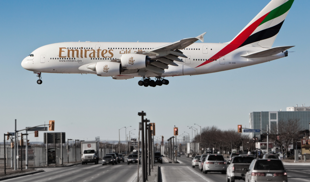 emirates airline, пассажирский, самолет, a380, авиалайнер, airbus