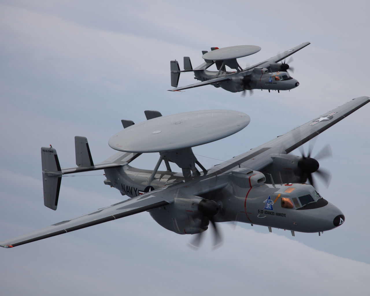 e-2d, самолет дрло, advanced hawkeye, northrop grumman, облака, пара