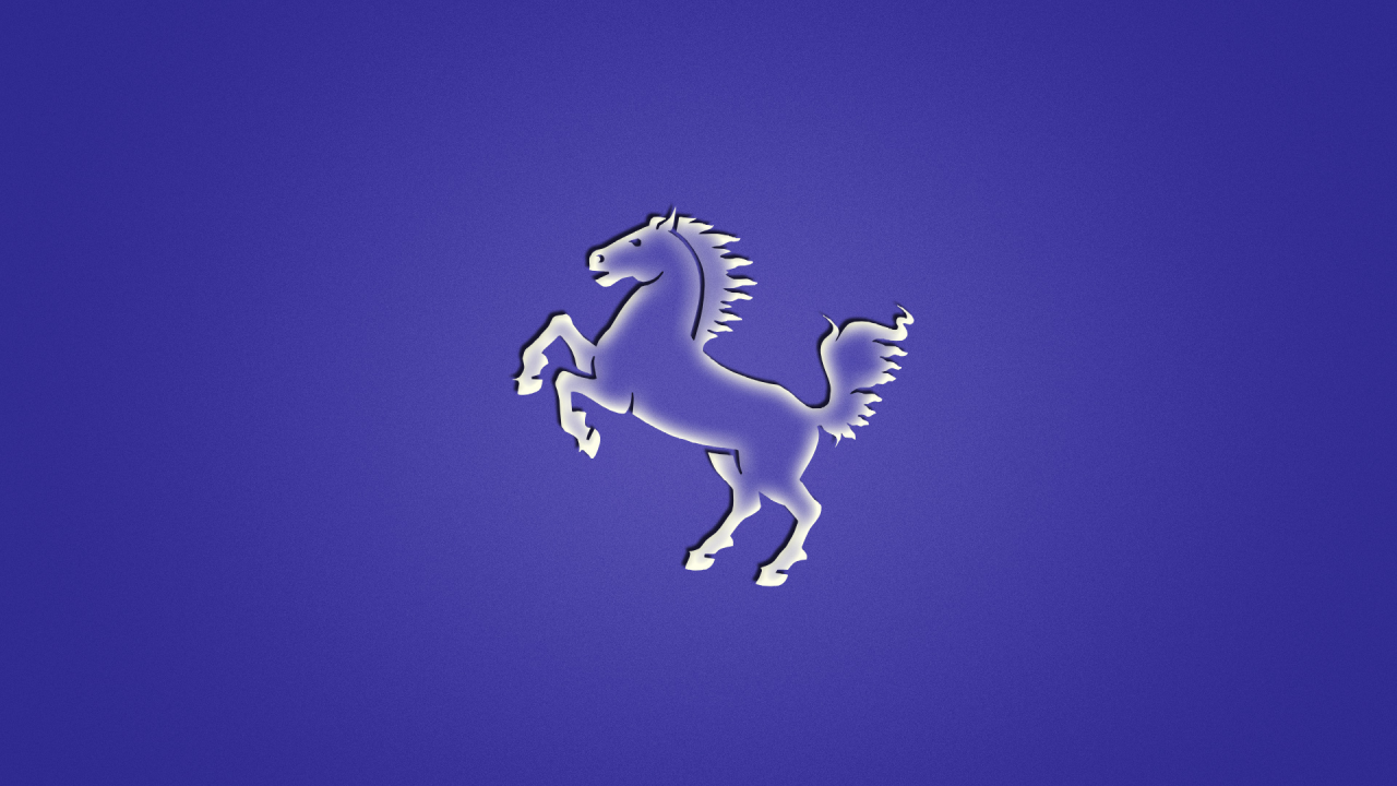 фиолетовый фон, минимализм, животное, лошадь