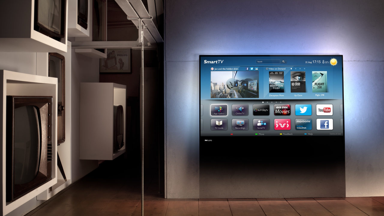 smart tv, philips designline tv, телевизоры, интерьер