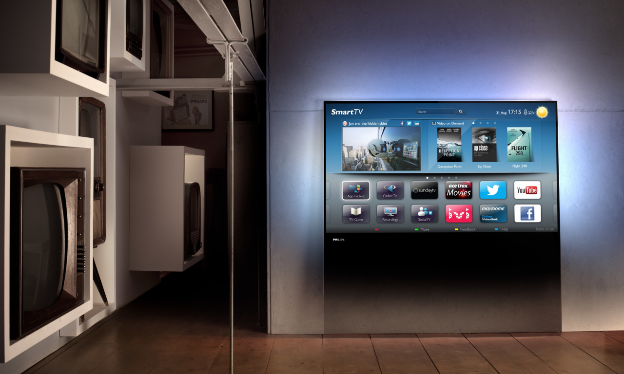 smart tv, philips designline tv, телевизоры, интерьер