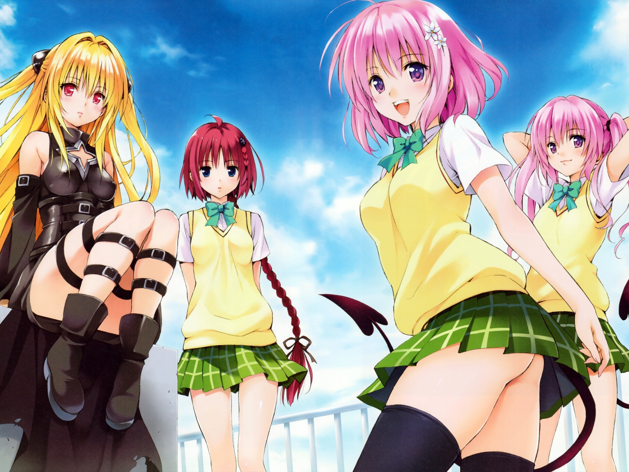 yabuki kentarou, арт, to love ru darkness , to love ru, kurosaki mea, golden darkness