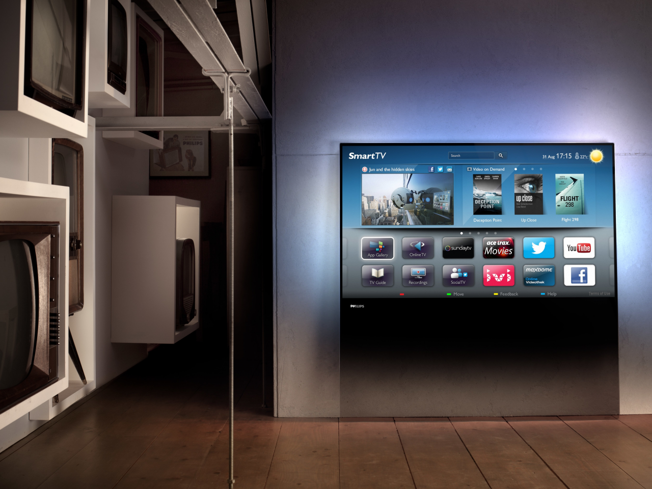 smart tv, philips designline tv, телевизоры, интерьер