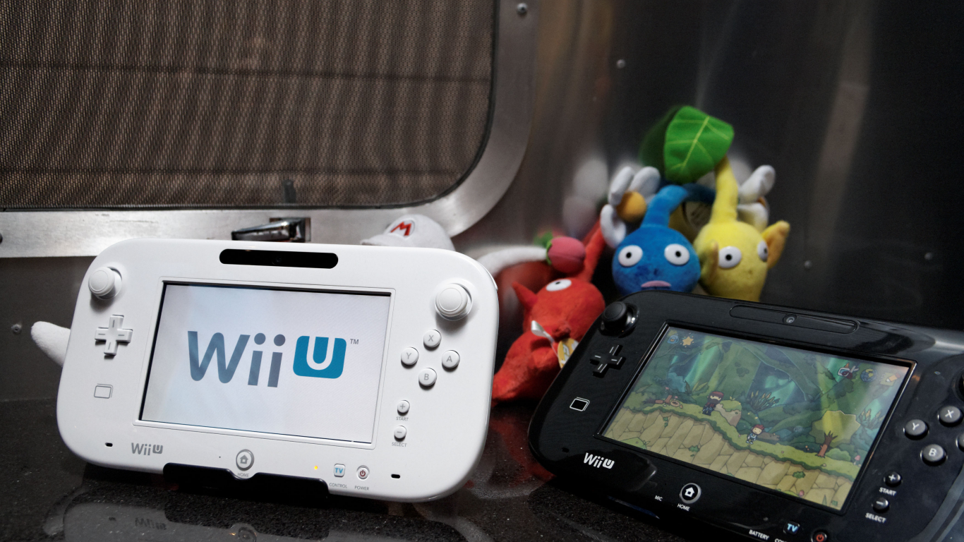 nintendo, игрушки, gamepad, черный белый, wii u