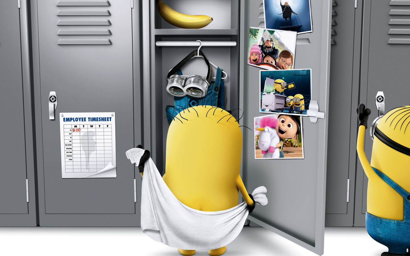 раздевалка, minions, гадкий я 2, despicable me 2, миньоны