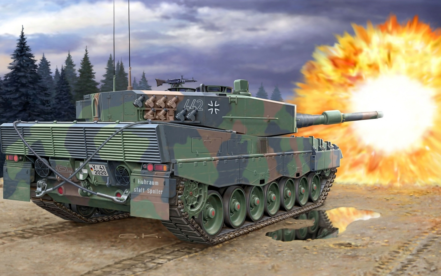 немецкий, танк, камуфляж, leopard 2a4nl, боевой, основной, арт