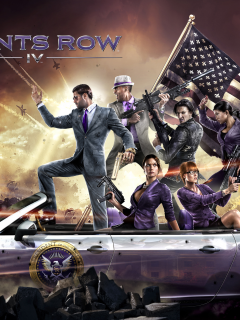 тачка, saints row 4, оружие, washington, персонажи, deep silver, флаг