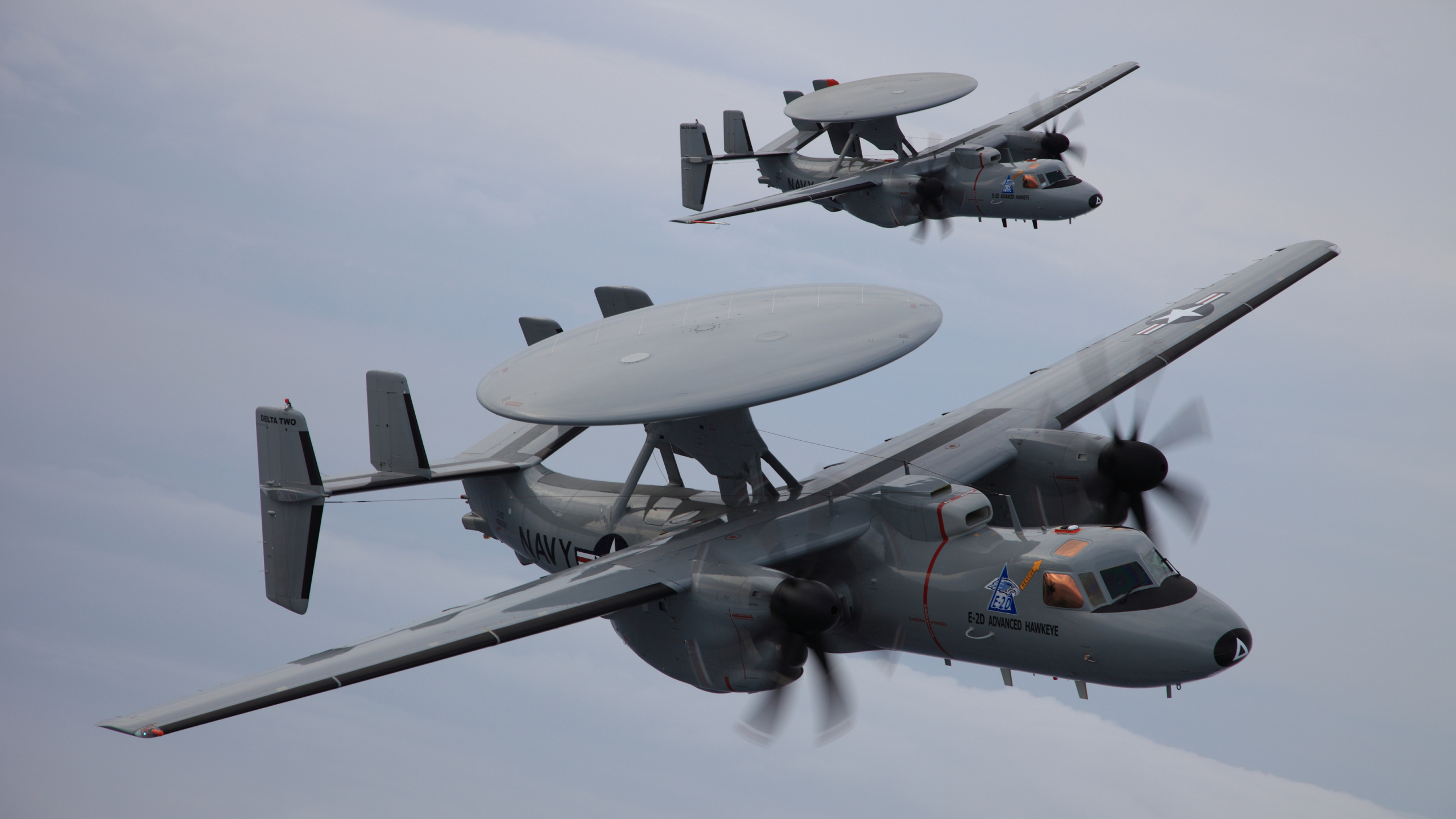 e-2d, самолет дрло, advanced hawkeye, northrop grumman, облака, пара
