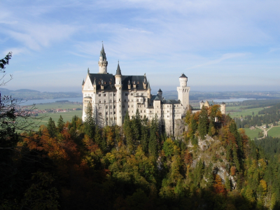 germany, neuschwanstein castle, замок нойшванштайн, германия, пейзаж