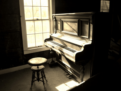 пианино, музыка, комната
