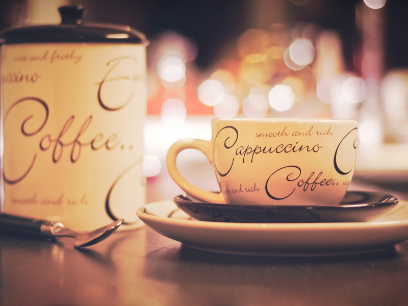 тарелка, coffee, сахарница, чашка, блюдце, cappuccino, надписи