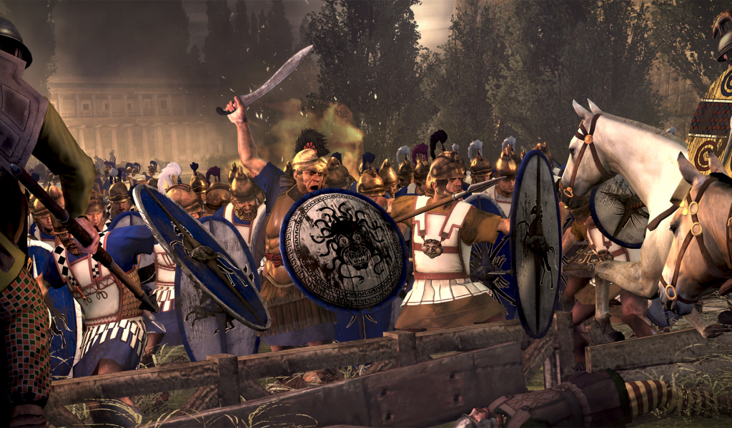 Rome II Total War, греки, армия, бой, доспехи