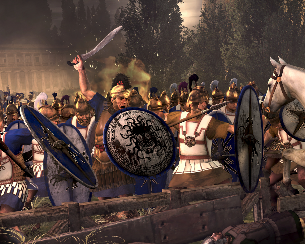 Rome II Total War, греки, армия, бой, доспехи