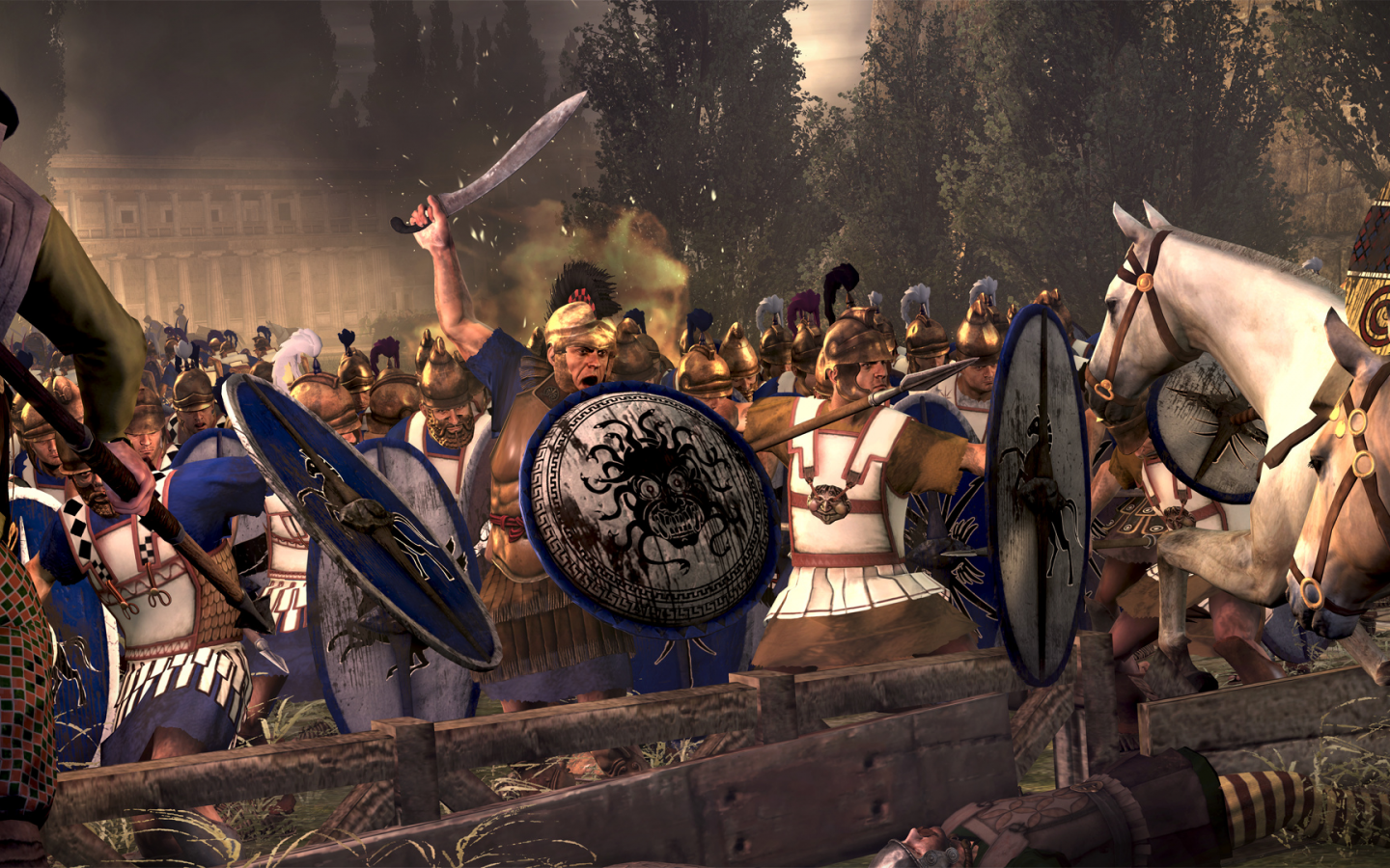 Rome II Total War, греки, армия, бой, доспехи