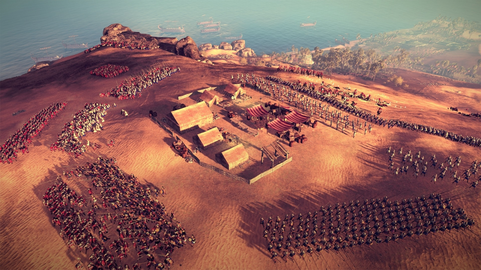 Rome II Total War, римляне, египтяне, армия, бой, пейзаж