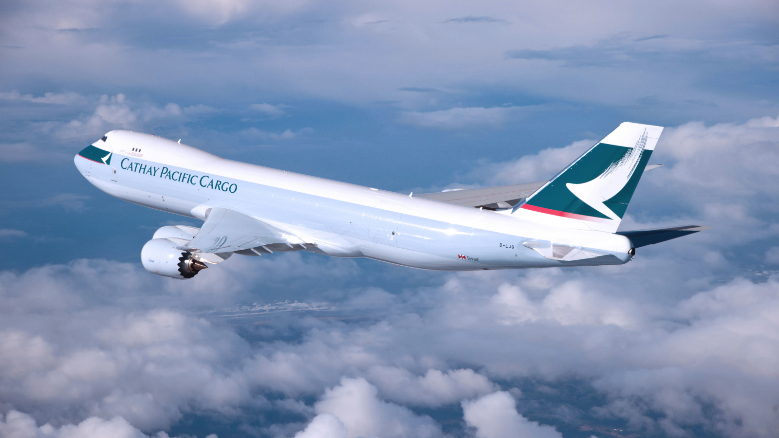 авиация, 747, cathay pacific, летит, boeing, крылья, облака, самолет