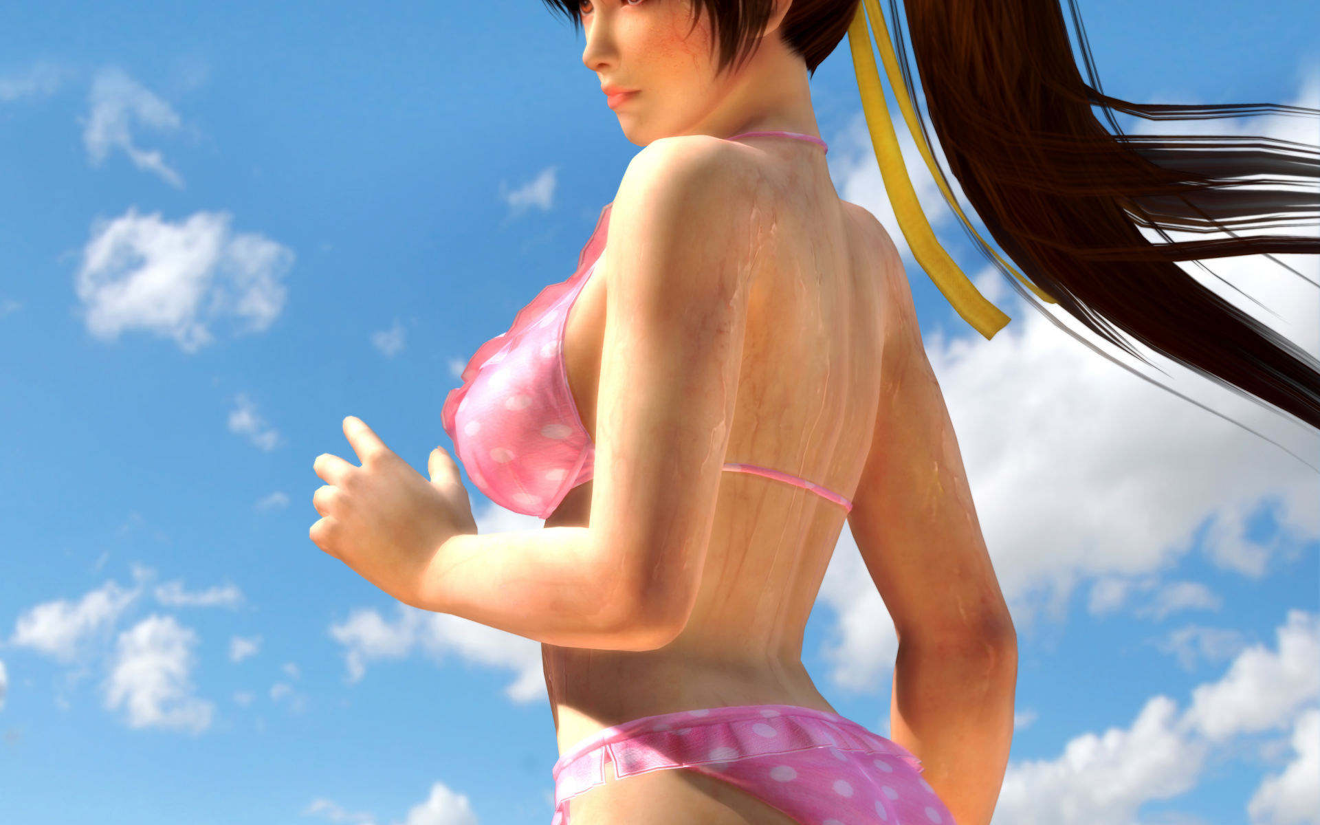 dead or alive 5, doa5, kasumi, куноити судьбы, fighting, синоби, губы