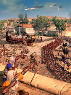 Rome II Total War, римляне, египтяне, бой