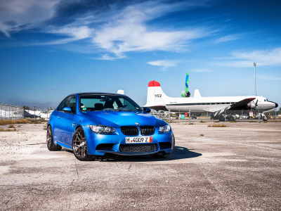 тень, blue, самолёты, синий, bmw, m3, e92, бмв, передок