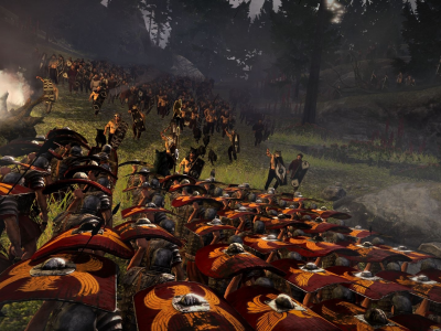 Rome II Total War, римляне, германцы, бой, доспехи