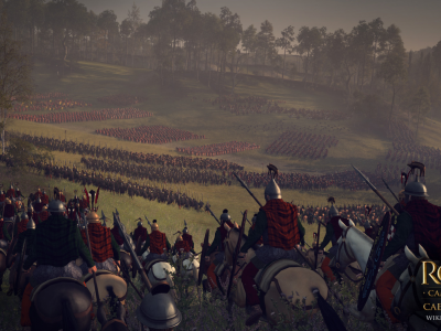 Rome II Total War, галлы, римляне, армии, бой, пейзаж
