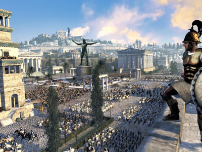 Rome II Total War, афиняне, город, армия, пейзаж