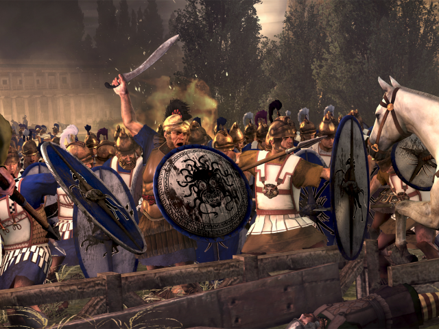 Rome II Total War, греки, армия, бой, доспехи