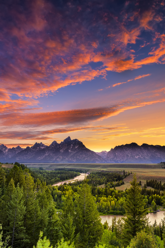 usa, grand teton national park, гранд-титон, snake river, wyoming