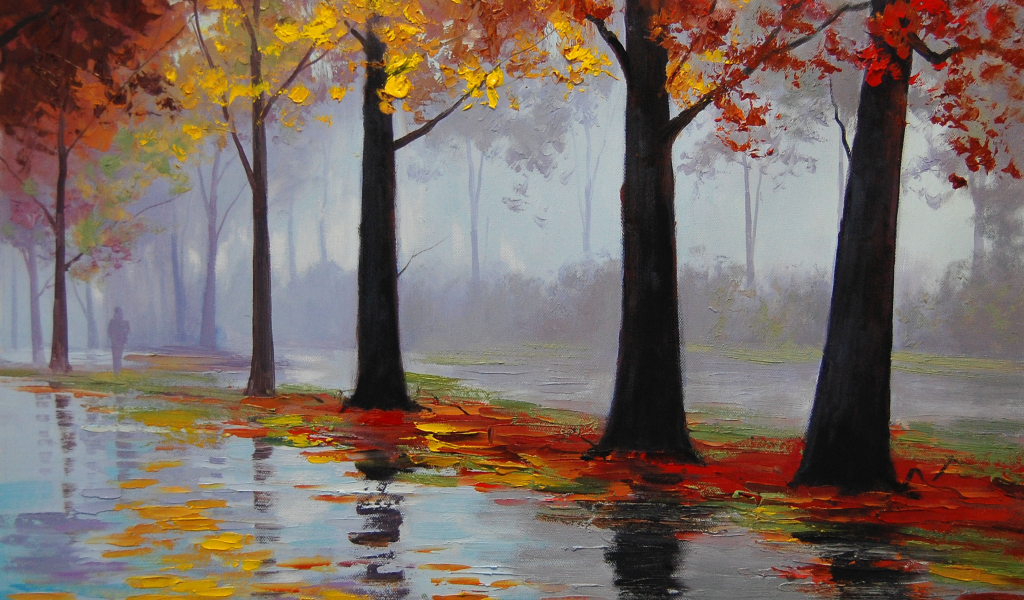 рисунок, арт, autumn rain, artsaus