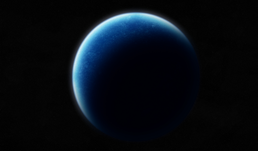 planet, sci fi, shadows, blue, black
